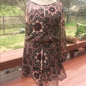 Gypsy 05 -Global Village Mini Multicolored Dress